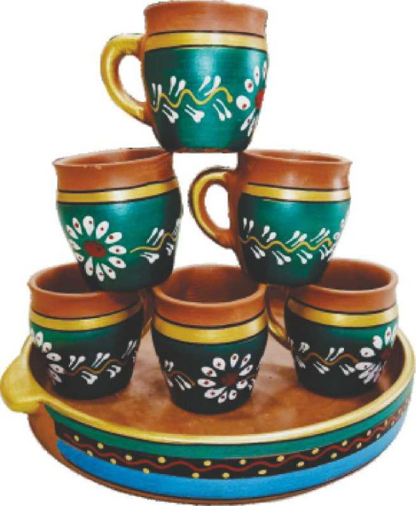 tea cup with serving tray - Image 2