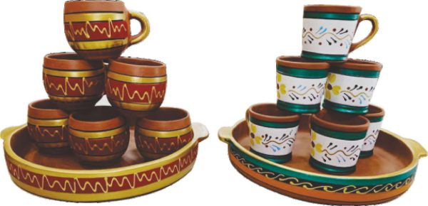 tea cup with serving tray - Image 5