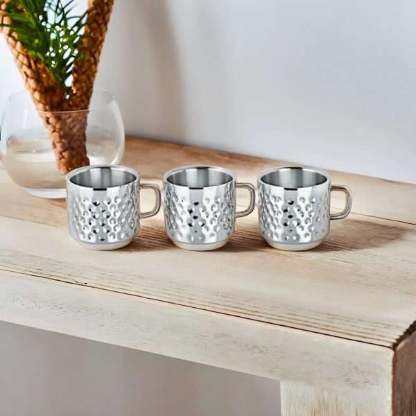 hammered tea cup