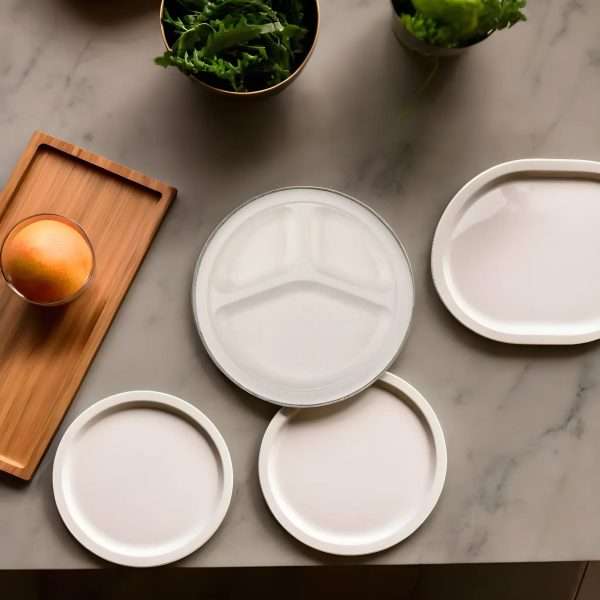 3- compartment plate